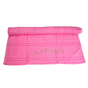Полотенце махровое Маргаритки Любимый дом, ярко-розовый, 60?130 см 000000000001125126