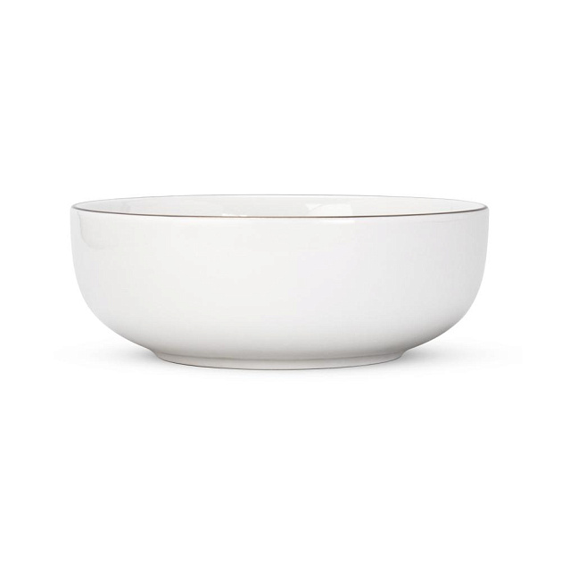 Салатник 15,2см/510мл DE'NASTIA GOLD MOOD с золотой каймой белый фарфор 000000000001226189