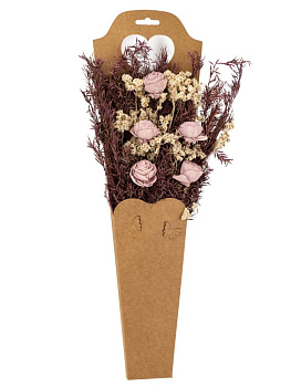 Сухоцветы 16x6x50см DE'NASTIA Букет коробка микс цветов 000000000001228205
