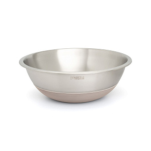 Миска для смешивания продуктов 28,8см 3,7л DE'NASTIA силиконовое дно бежевый нержавеющая сталь 000000000001222313