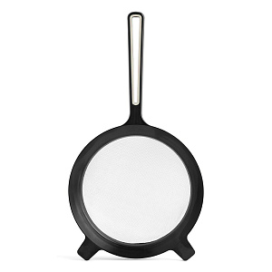 Сито среднее D17см DE'NASTIA бежевое/черное пластик нержавеющая сталь 000000000001212512