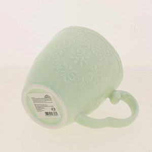 Кружка 300мл бочкаБабочка светло-зеленаяHD-033G 000000000001181027