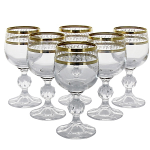 Набор бокалов для вина Клаудия Crystalite Bohemia s.r.o., 150мл, 6 шт. 000000000001006667