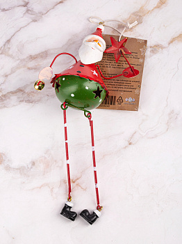 Декоративное украшение Санта/Снеговик с ногами 21х6см MANDARIN железо окрашенное 000000000001209315