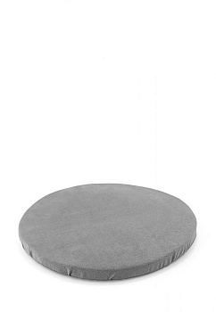 Подушка на стул 31,5см DE'NASTIA круглая бархатная серый полиэстер 000000000001200413