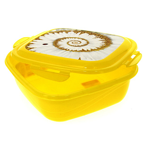 Контейнер для СВЧ и холодильника с декором 1,5л C&Lock квардратный  4311942 000000000001109625