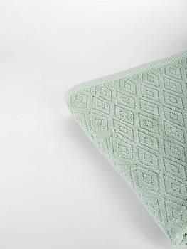 Полотенце махровое 100х150см СОФТИ Ромб мятный хлопок 100% 000000000001214709