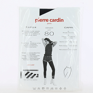 Колготки женские 80ден р4 PIERRE CARDIN Капри черные с хлопчатобумажной ластовицей и плоскими швами 95%полиамид 5%эластомер 000000000001204145