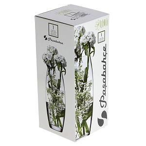 Ваза для цветов Яблоко-С, 25 см, стекло 000000000001153910