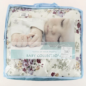 Одеяло детское 110*140 Экофайбер, полиэстер 65г/м2./экофайбер артикул ОЭДЭЧ-110-150 000000000001200933