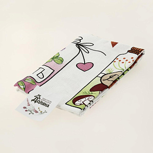 Полотенце 34х60см 160гр/м Доляна любовь теплота нежность кухонное рогожка 4122667 000000000001203828