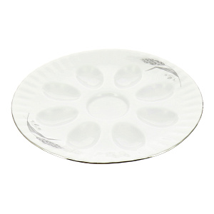 Блюдо для яиц Колосок Porcelaine Czech Gold Hands, 21 см 000000000001136366