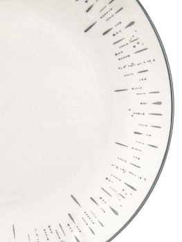 Тарелка обеденная 23см ELRINGTON MILA MIFI белый/серый керамика 000000000001228511