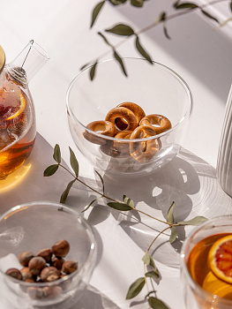 Салатник 500мл LUCKY с двойными стенками стекло 000000000001212883