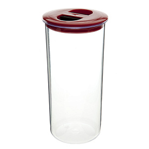 Банка для сыпучих 1,4л ПОЛИМЕРБЫТ круглая пластик 000000000001059758