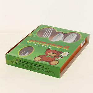 Набор столовых приборов детский, 3 предмета 000000000001182438