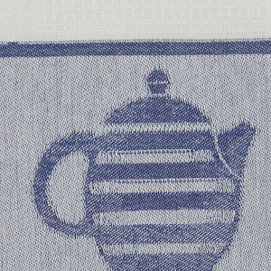 Полотенце кухонное 40х60см ВОТЕКС синий Чайничек белое 100% хлопок 000000000001206847