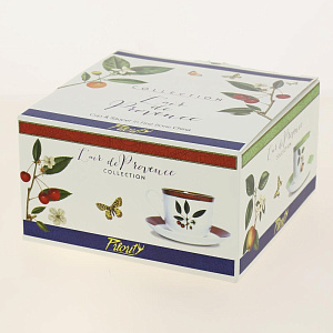 Чайная пара Стейчкол костяной фарфор 480мл, Дыхание Прованса Апельсин,КРС-753 000000000001193668