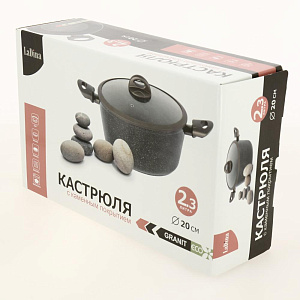 Кастрюля антипригарное покрытие ladina 2,3л 51720 000000000001200743