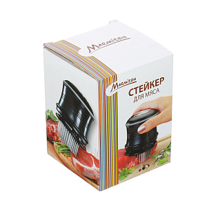 Стейкер для мяса Marmiton, черный, 56 стальных шипов 000000000001125469