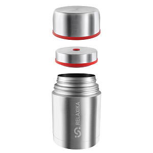 Термос для еды 700мл RELAXIKA 301 в чехле нержавеющая сталь Термос для еды 700мл RELAXIKA 301 в чехле нержавеющая сталь 000000000001213737