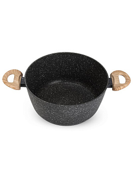 Набор посуды для приготовление 3 предмета (сковорода 24см/кастрюля 6л/крышка 24см) серый алюминий 000000000001229788