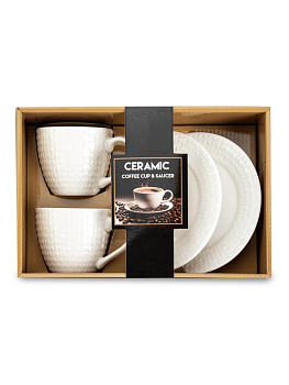 Набор чайный 4 предмета 250мл/16см Ромбы керамика 000000000001228299