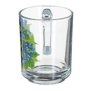 Кружка Хризантема Pub Синяя Pasabahce, 250мл 000000000001097968