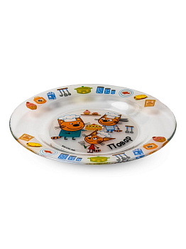 Тарелка 19,5см ND PLAY Три кота Профессии стекло 000000000001224692