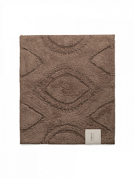 Коврик универсальный 50x60см DE'NASTIA рюши бежевый хлопок 000000000001228476