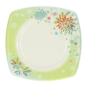 Набор одноразовых тарелок Цветы Pap Star, 26?26 см, 8 шт. 000000000001142457