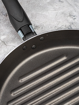 Сковорода Гриль 26см ПОСУДА ЦЕНТР антипригарное покрытие алюминий 000000000001190905