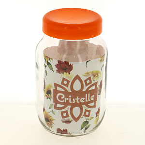 Банка для хранения 1000 мл оранжевая крышка 125-13102 000000000001182815