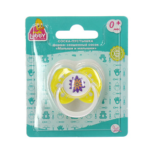 Соска-Пустышка Малыши и Малышки Lubby, от 0 месяцев, силикон 000000000001135426