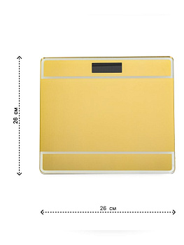 Весы напольные 26х26см электронные до 180кг в ассортименте тип батареи ААА закаленное стекло/пластик 000000000001227239