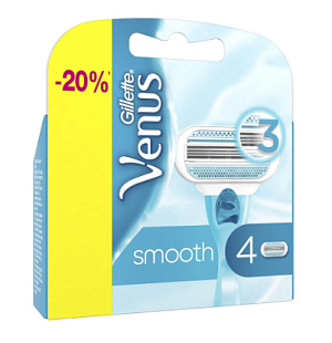 Набор сменных кассет для бритья Venus P&G, 4 шт. 000000000001119611