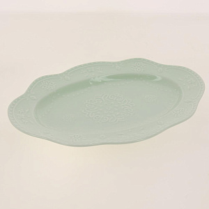 Блюдо овальное 32смБабочка светло-зеленаяHD-024G 000000000001181006