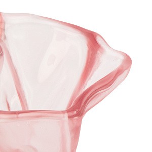 Ваза 21х13см Байс розовая стекло 000000000001220835