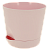 Горшок для цветов 3,6л FORA с поддоном розовый пластик 000000000001187372