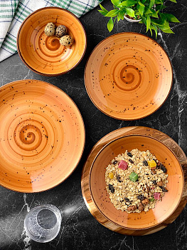 Набор столовой посуды 24 предмета TULU PORSELEN Deniz ORANGE фарфор 000000000001210096