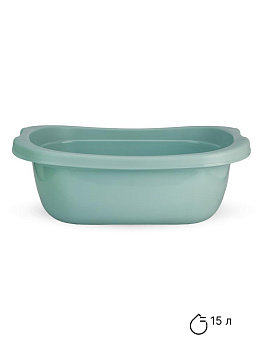 Таз 15л овальный мятный полиэтилен 000000000001227318