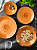 Набор столовой посуды 24 предмета TULU PORSELEN Deniz (тарелки:обеденная 26см-6шт,суповая 21см-6шт,десертная 21см-6шт,салатник 16см-6шт) ORANGE фарфор 000000000001210096