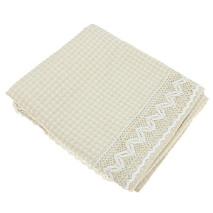 Скатерть 150х300см LUCKY Кантри бежевая 100% полиэстер 000000000001177444