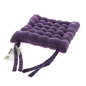 Подушка на стул DE'NASTIA велюр 40х40х5,5см лаванда P111138 000000000001184206