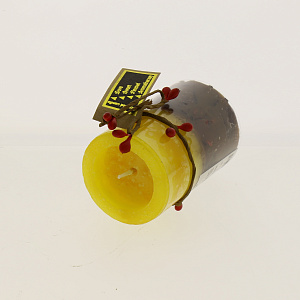 Свеча парафин 5х7см FORA круглая цветная 000000000001182134