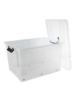 Контейнер для хранения 155л с крышкой прозрачный полипропилен 000000000001227855