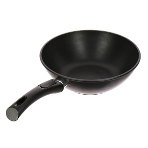 Сковорода-Вок 26см НЕВА МЕТАЛЛ ПОСУДА съемная ручка литой алюминий 000000000001141308