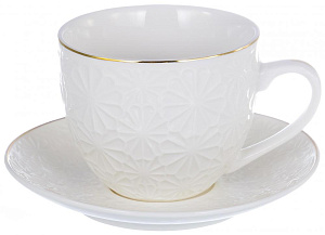 Набор чайный 4шт 2чашки  фарфор 220мл/2блюдца подарочная упаковка Грация  Balsford 101-01016 000000000001197900