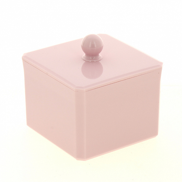 Баночка косметическая CUBE с крышкой, розовый, пластикSWP-0910RS 000000000001192304