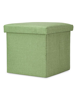 Пуфик складной 30х30х30см куб оливковый рогожка 000000000001226408